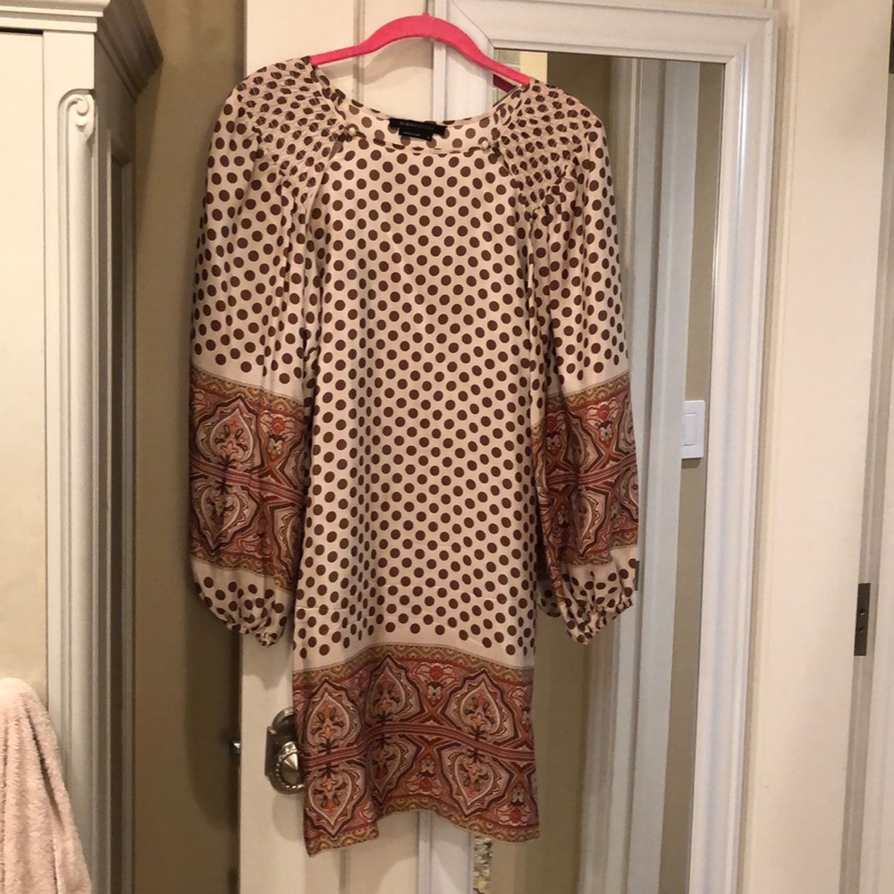 BCBG  Maxazria Boho silk dress
